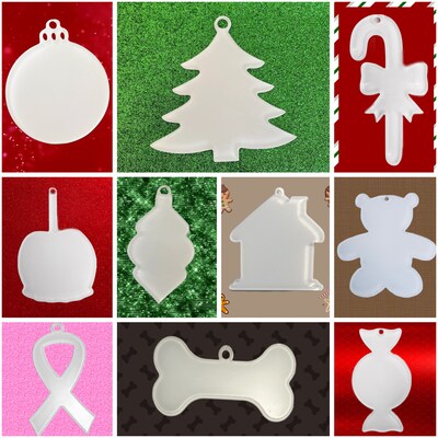 Acrylic Christmas Ornament Sublimation blanks